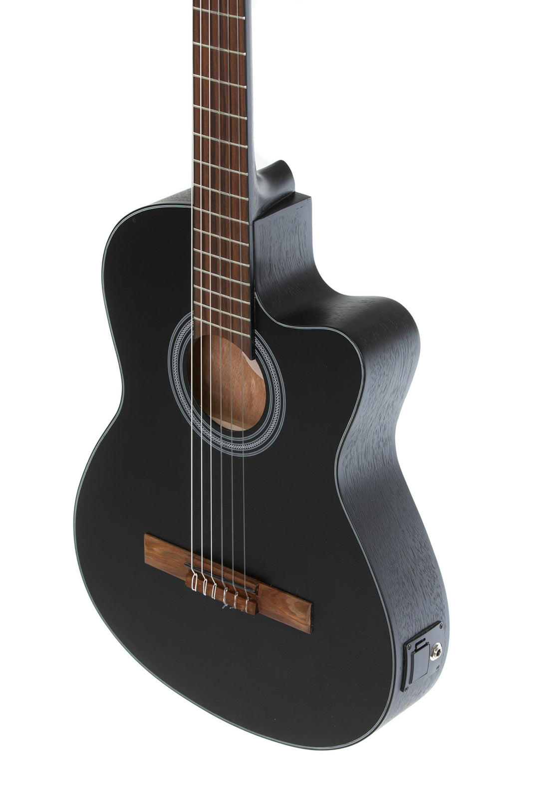 Guitarra clásica electroacústica GEWA Student Cedar - electroacústica negra
