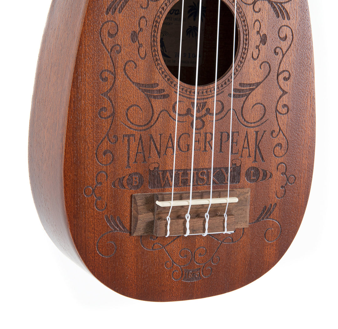 GEWA Ukelele Pineapple Manoa K-PA-WHISKY - Soprano (Sapelli matt)