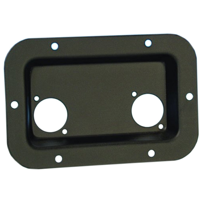 Adam Hall 8708 BLK Tazón Empotrado para 2 Conectores Tipo-D