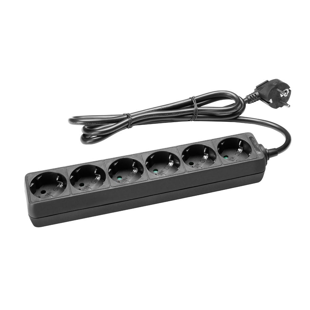 Adam Hall Power socket w/6 schuko sockets