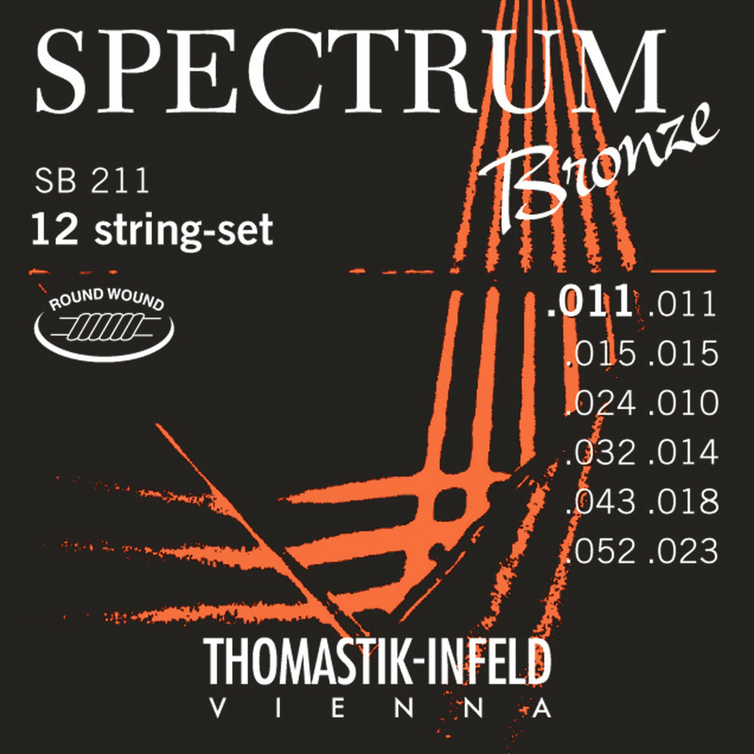 Thomastik-Infeld Cuerdas para Guitarras acústica Spectrum Bronze Series - Conjunto (SB 211)