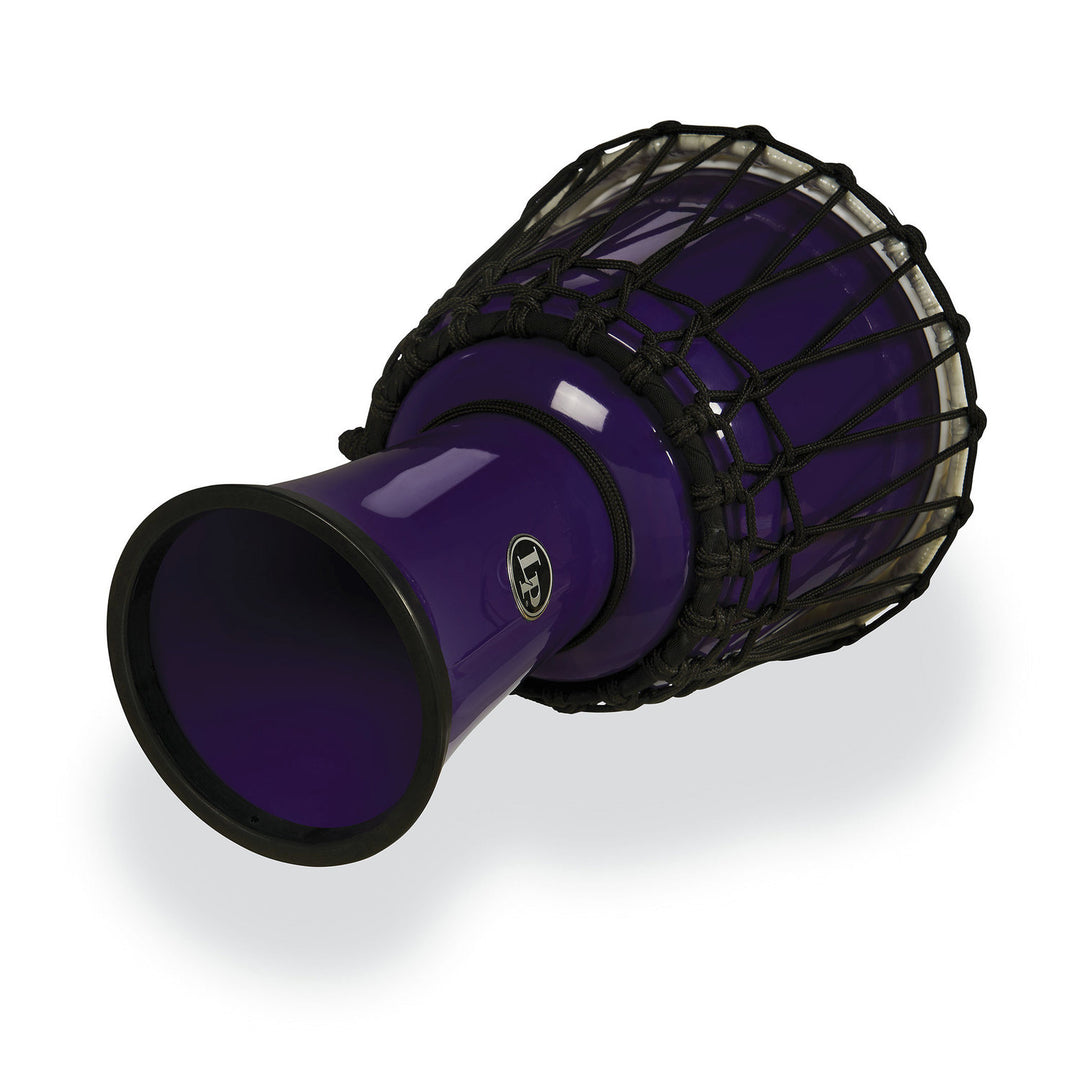 Djembé Latin Percussion World de 7 pulgadas con afinación mediante cuerda Circle - Purple (LP1607PL)