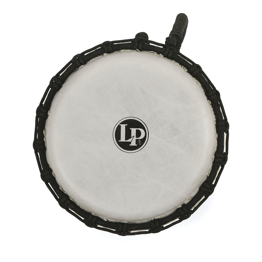 Latin Percussion Djembé World de 7 pulgadas con afinación de cuerda Circle - Yellow (LP1607YL)