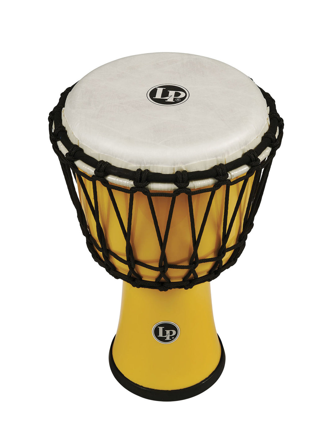 Latin Percussion Djembé World de 7 pulgadas con afinación de cuerda Circle - Yellow (LP1607YL)