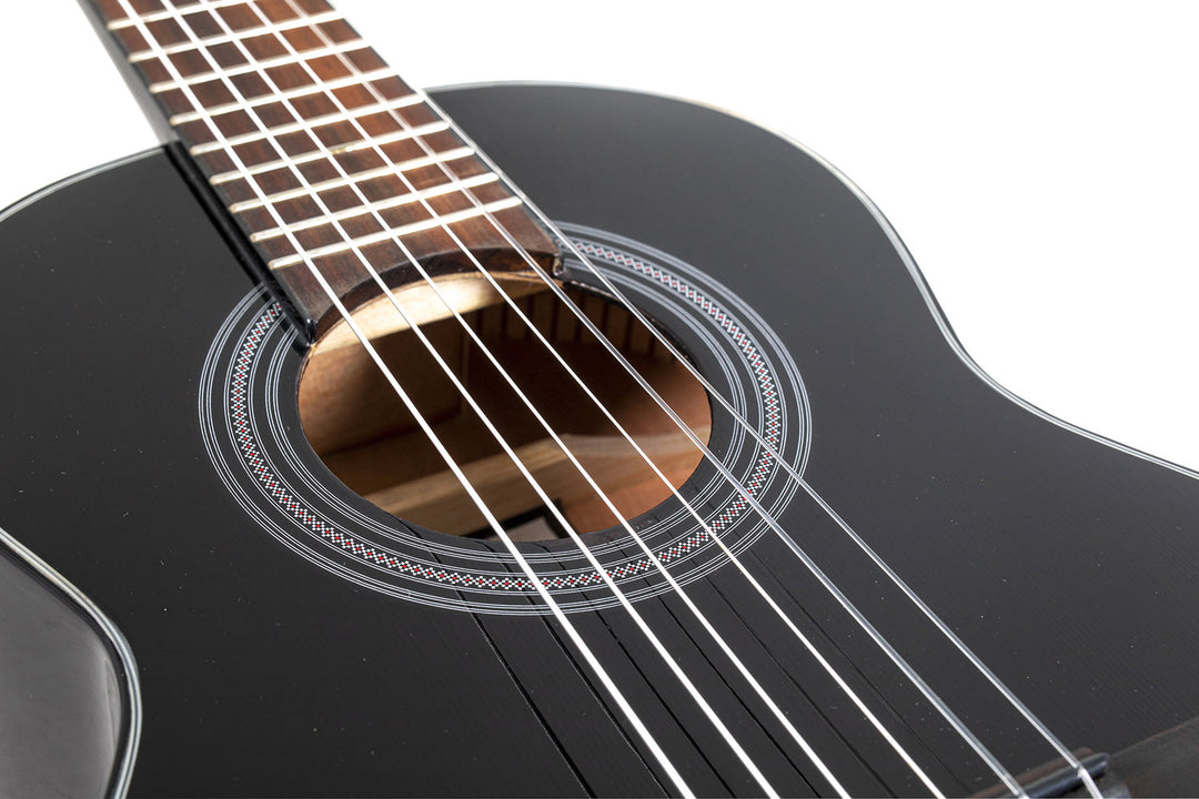 GEWA Guitarra clásica Student negra - tamaño 1/4 negra