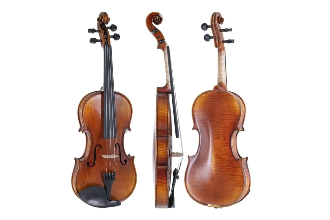 GEWA Violin Maestro 2 - 3/4 (Listo para tocar, incluye case para violín, sin arco, con cuerdas Larsen Aurora, protegido para el transporte)