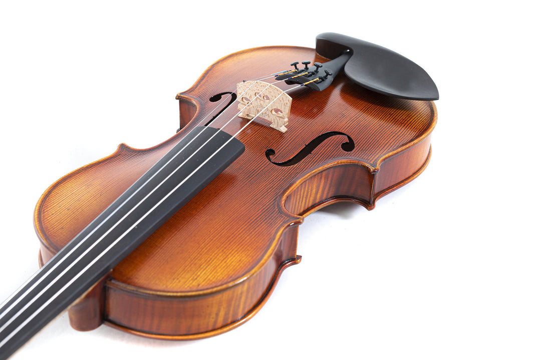 GEWA Violin Maestro 2 - 1/2 (Listo para tocar, incluye estuche moldeado, sin arco, con cuerdas Larsen Aurora, protegido para el transporte)