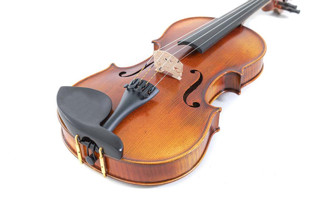 GEWA Violines Maestro 2 - 1/2 (Ready to play incl. estuche moldeado, arco de carbono y cuerdas Larsen Aurora)