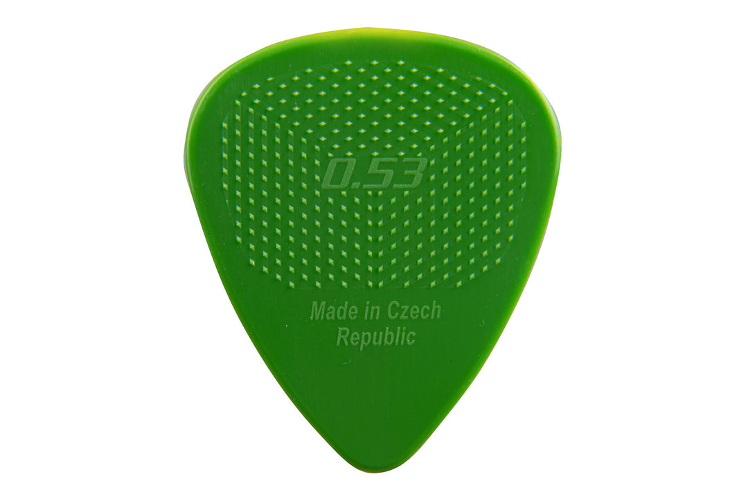 D-Grip Pick Púas de nailon Janicek - 0,53 verde