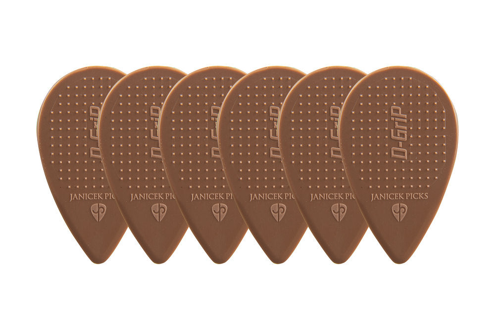 D-Grip Janicek Balkan púas, 0,90 mm, marrones, 6 uds.