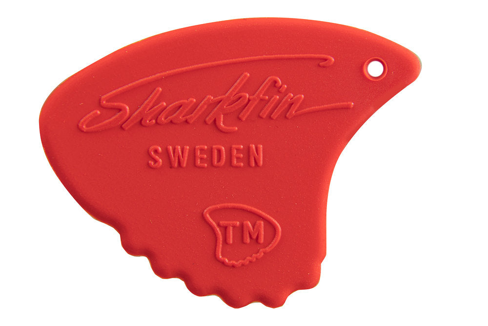Púas Shark Fin Relief, 0,55 mm blandas, rojas, 12 unidades