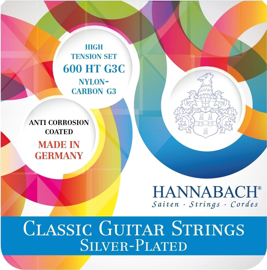 Cuerdas Hannabach para guitarras clásicas 600 G3C G3 CARBON - Juego (600 HTG3C)