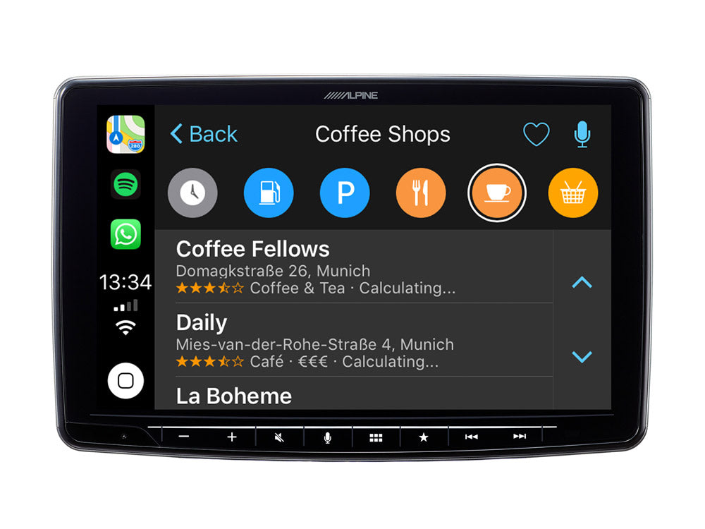 Apple Carplay, Android Auto en Fiat 500 Beige Interior (2007-2015)