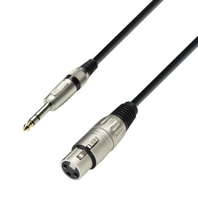 Jack estéreo a XLR hembra (6m)