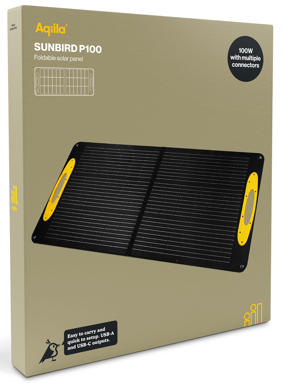 Aqiila Sunbird P100 100W Solar panel