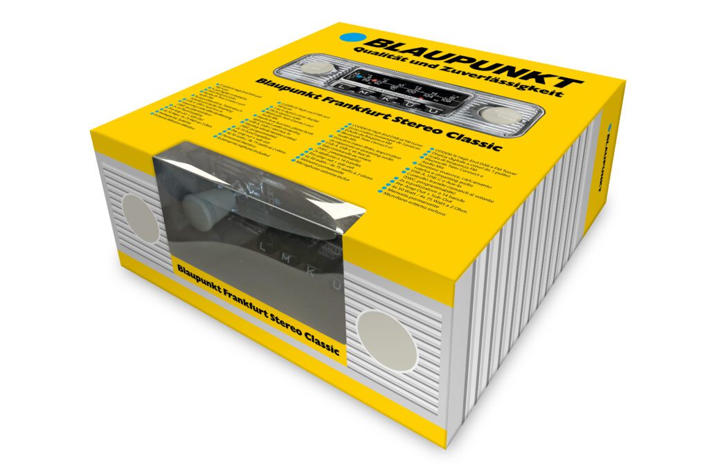 Blaupunkt Frankfurt Stereo Classic Retro Radio de coche con DAB+, Bluetooth y USB