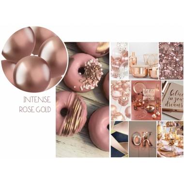 Globos 10 uds. (Intenso Oro Rosa, 33cm)