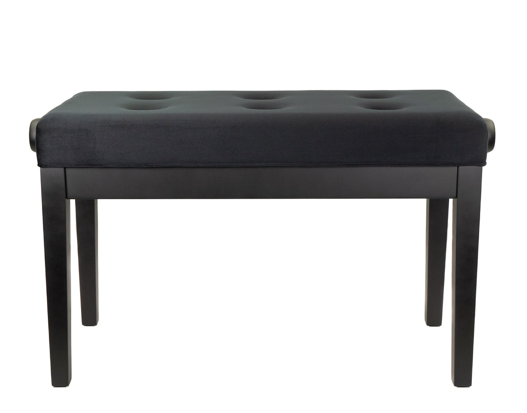 Banco de Piano Doble Deluxe (Negro Mate) BandMate PB200D