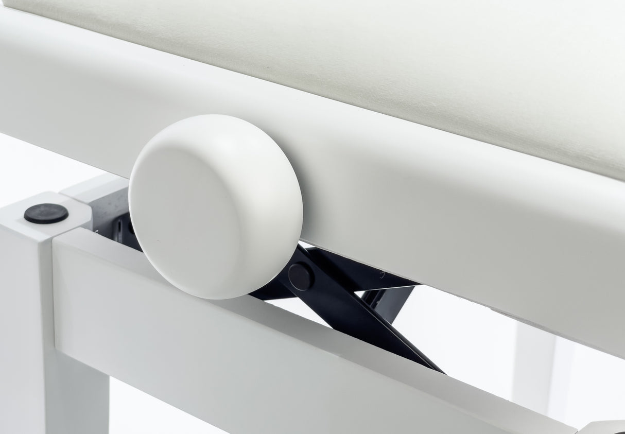 Grooveland KB200 Banco para piano (Blanco Mate)