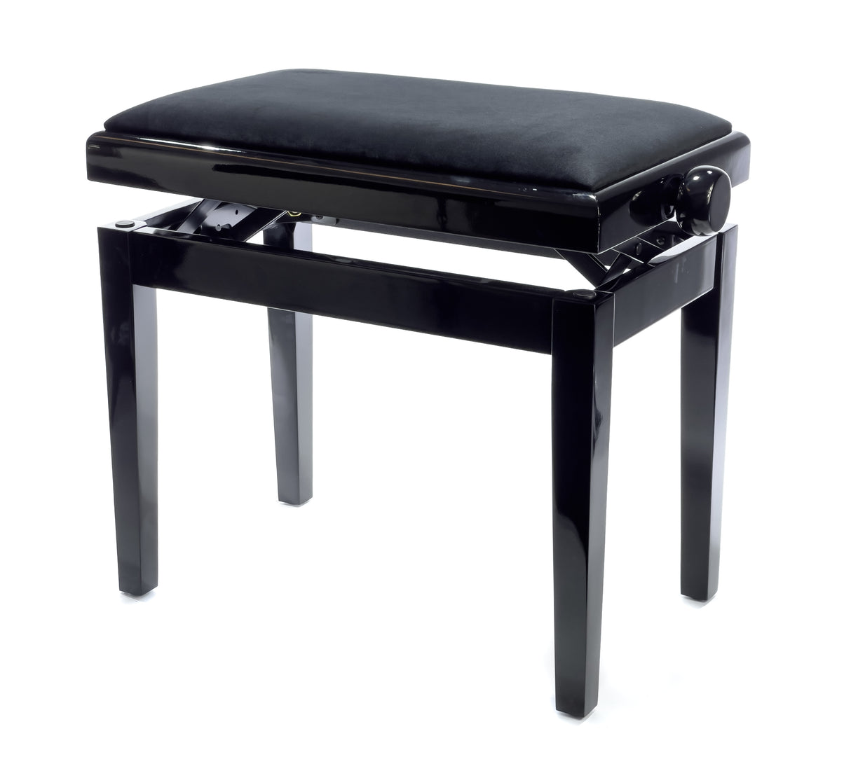 BandMate PB200 Piano Bench Deluxe (High Gloss Black)