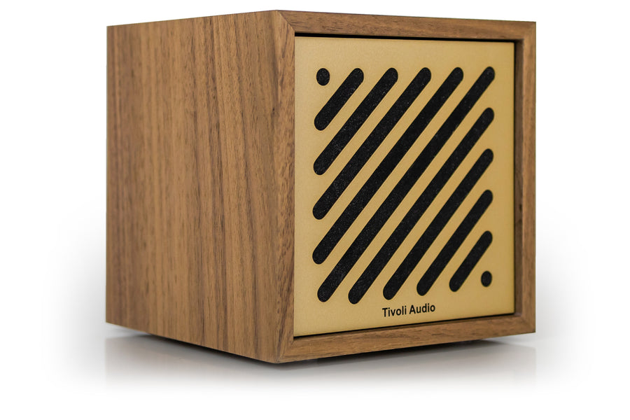 Altavoz Bluetooth Tivoli Audio Boutigue, nogal/dorado