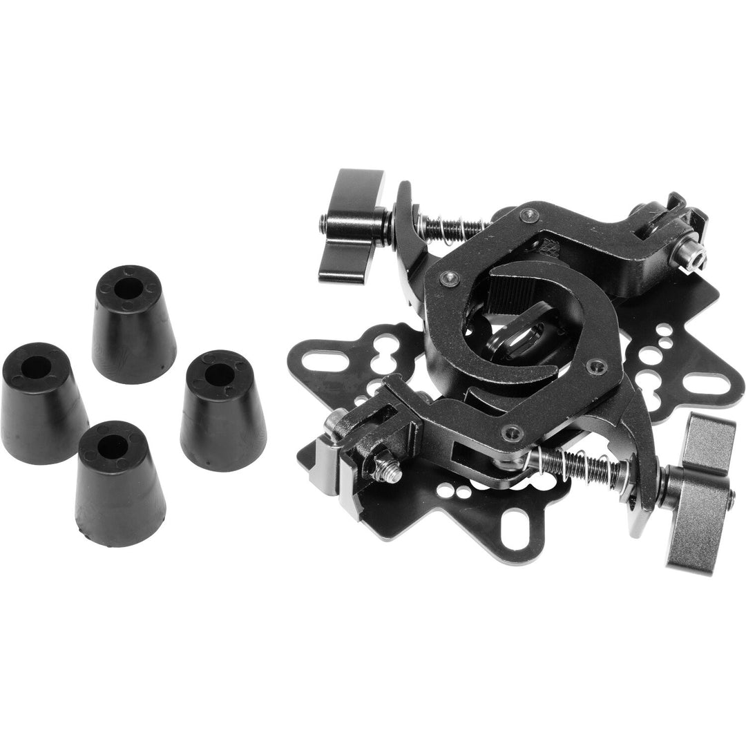 Set de abrazaderas para Cabezas Móviles (Negro)
