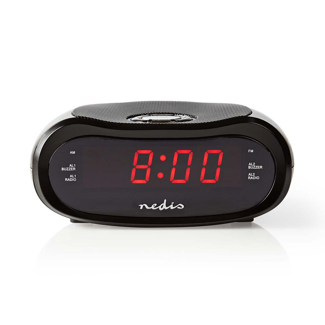 Radio despertador con alarma (Ovalado)