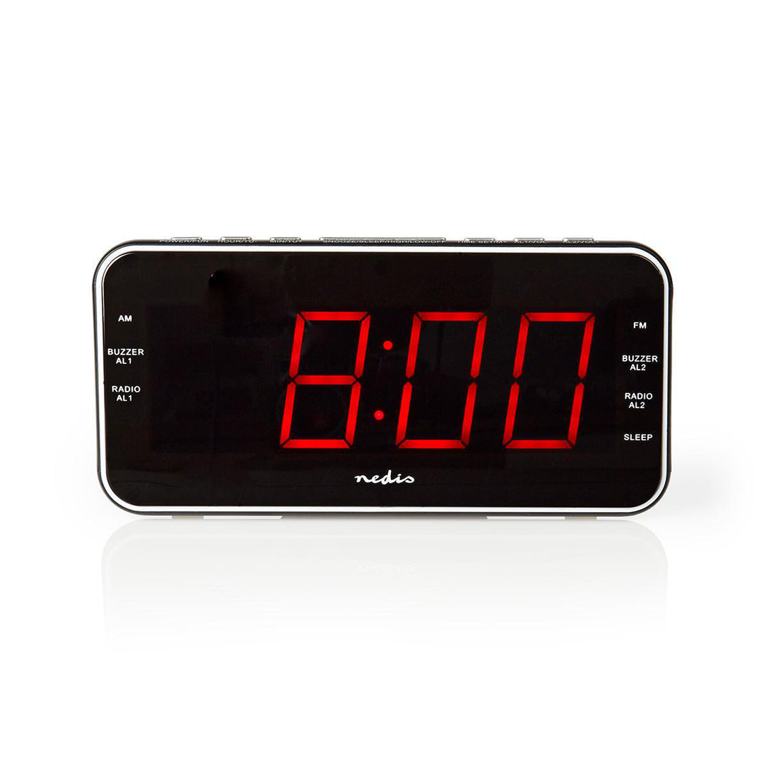 Radio despertador con alarma