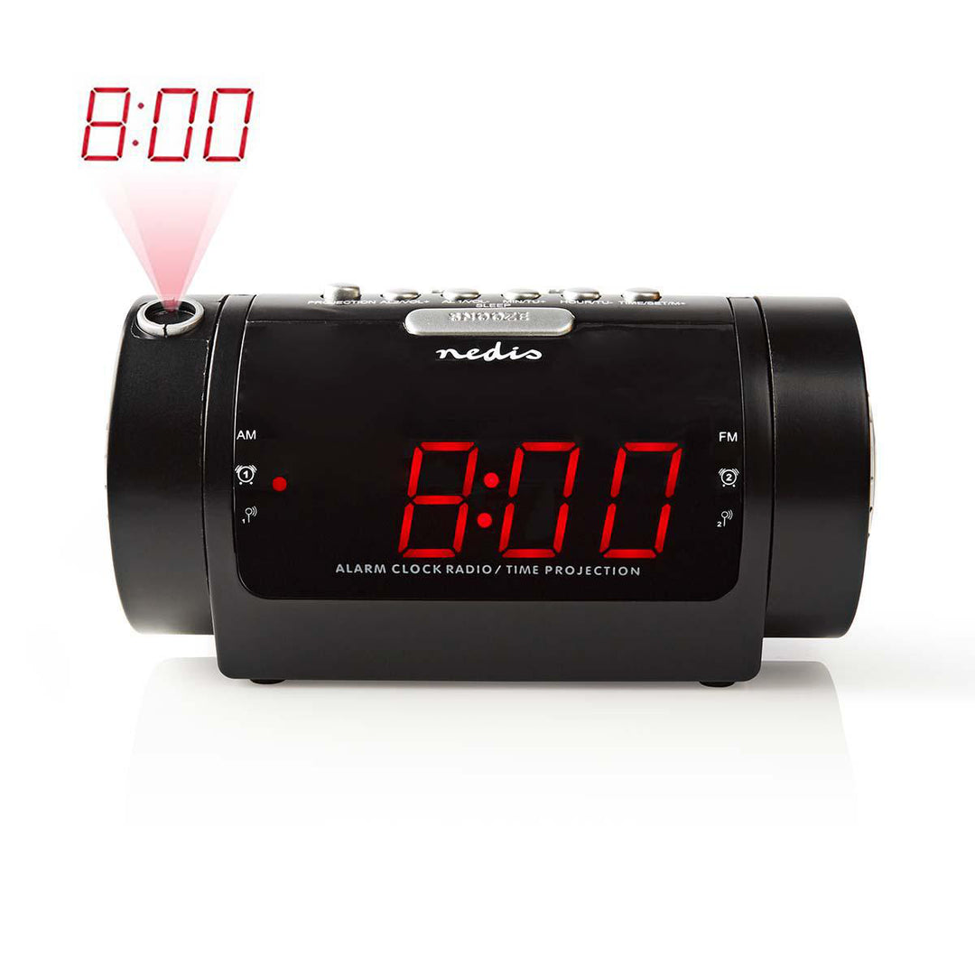 Radio despertador con proyector incorporado