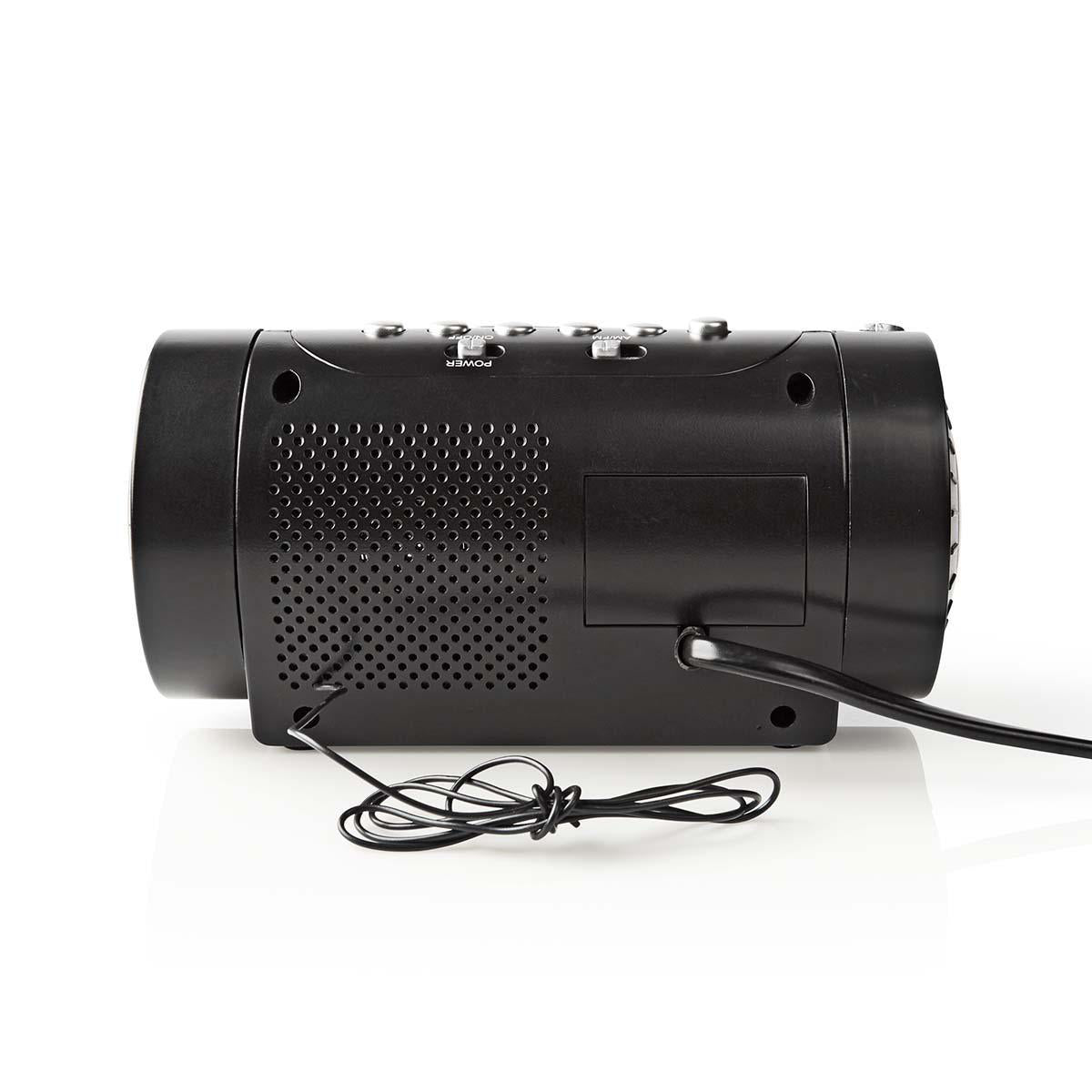 Radio despertador con proyector incorporado