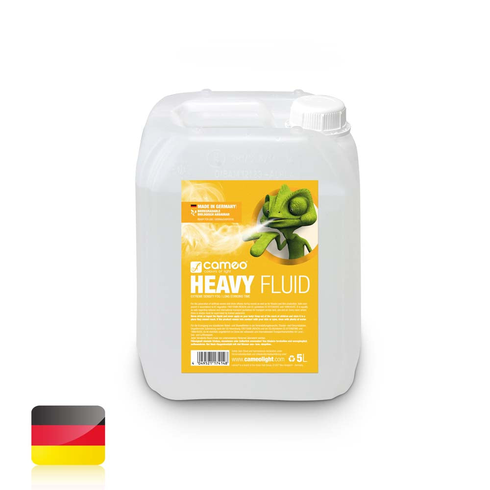 Cameo HEAVY FLUID 5 L - Líquido de haze de muy alta densidad y tiempo de suspensión muy largo 5 L