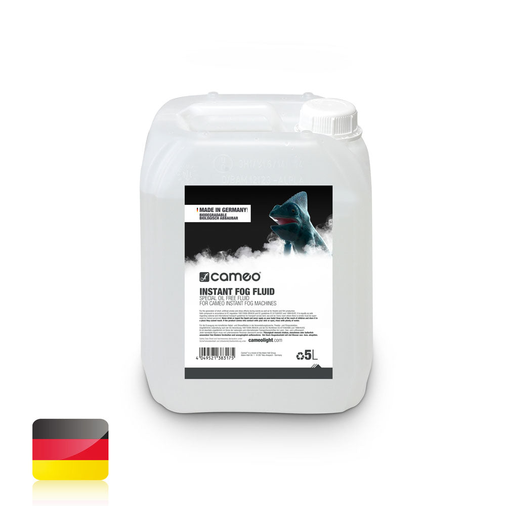 Cameo INSTANT TÅGEVÆSKE 5 L - Líquido de haze sin aceite para máquinas de haze Cameo INSTANT 5 L