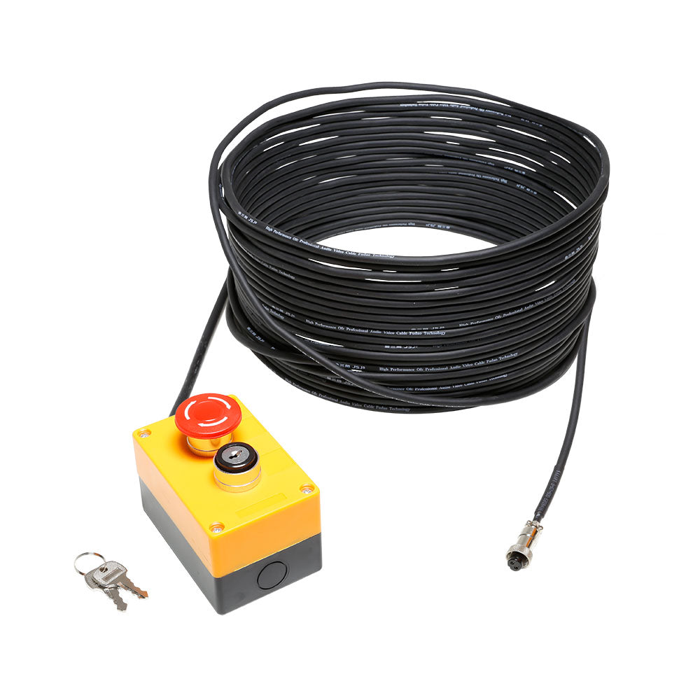 Cameo EKS 20 M - Interruptor de parada de emergencia con llave y cable de 20 m