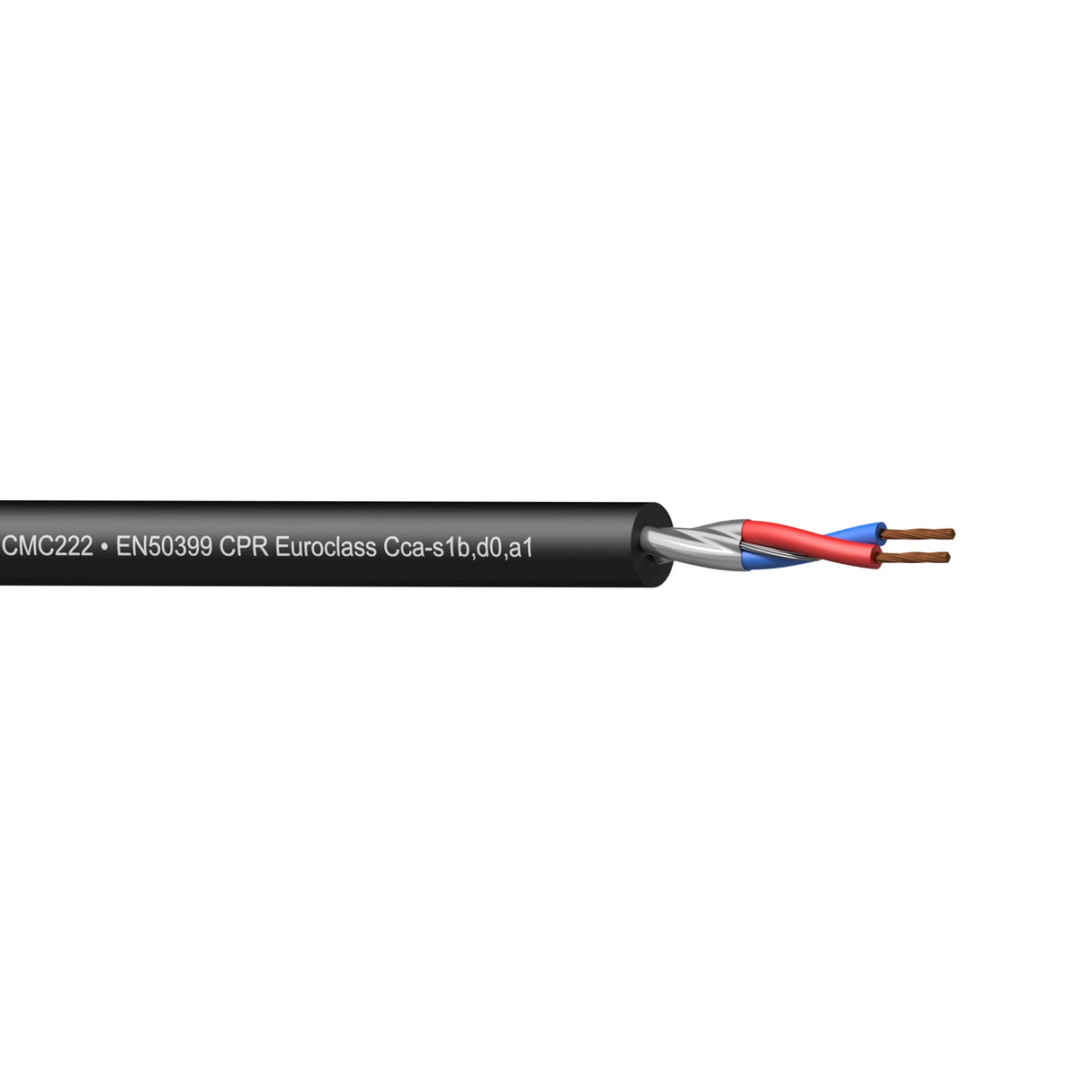 ProCab mikrofonkabel EN50399, 2 x 0.34mm² 300 m