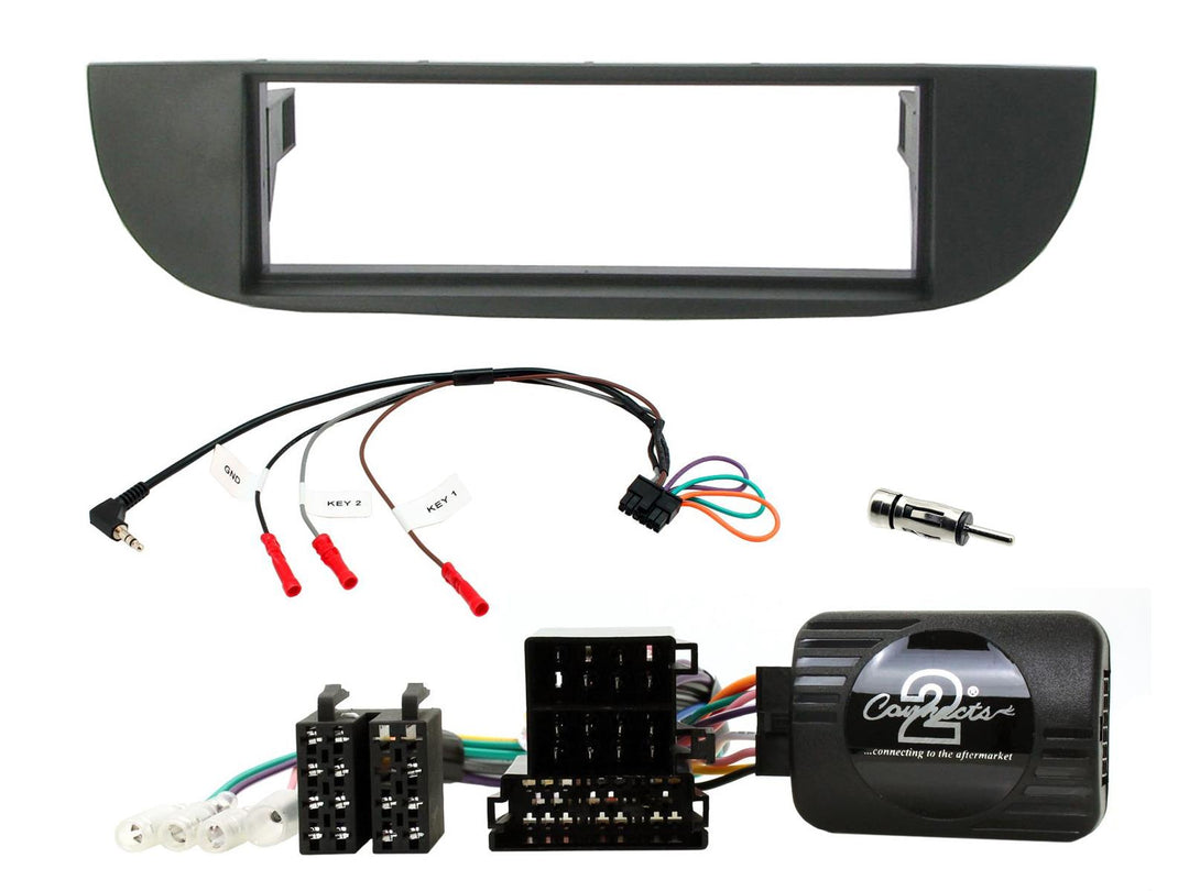 Juego de montaje para Fiat 500 2007-2015 (Negro)