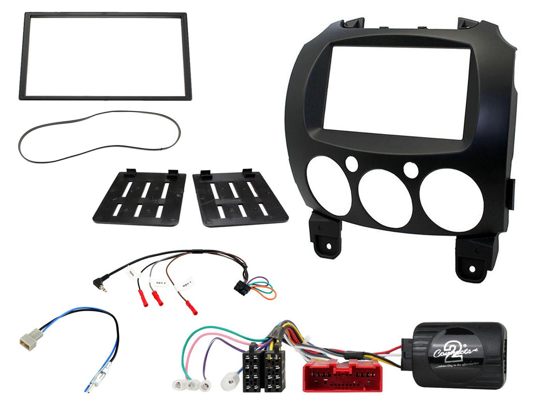 CTKMZ09 Kit de montaje 2-DIN para Mazda 2