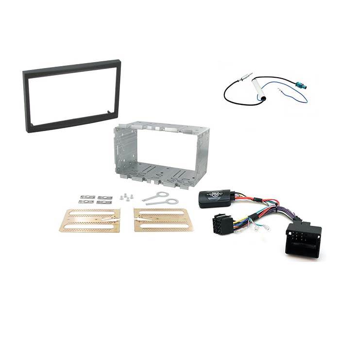 2-DIN kit for Peugeot 207 & 307 w. Rear sensor