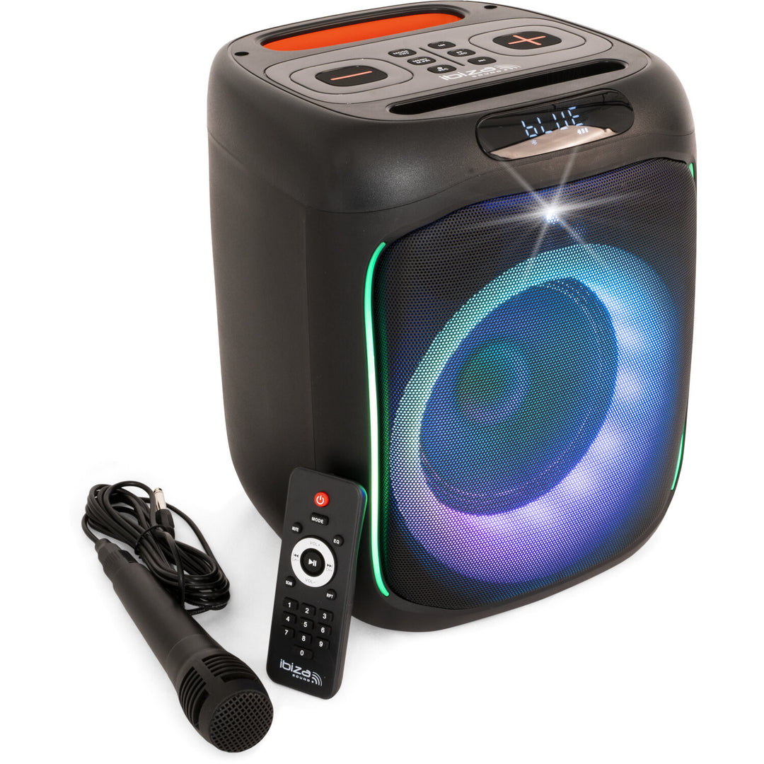 IBIZA Altavoz de fiesta con luces y Bluetooth