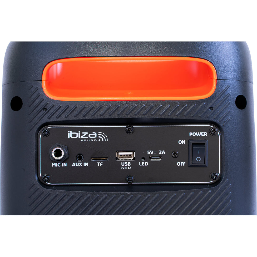 IBIZA Altavoz de fiesta con luces y Bluetooth