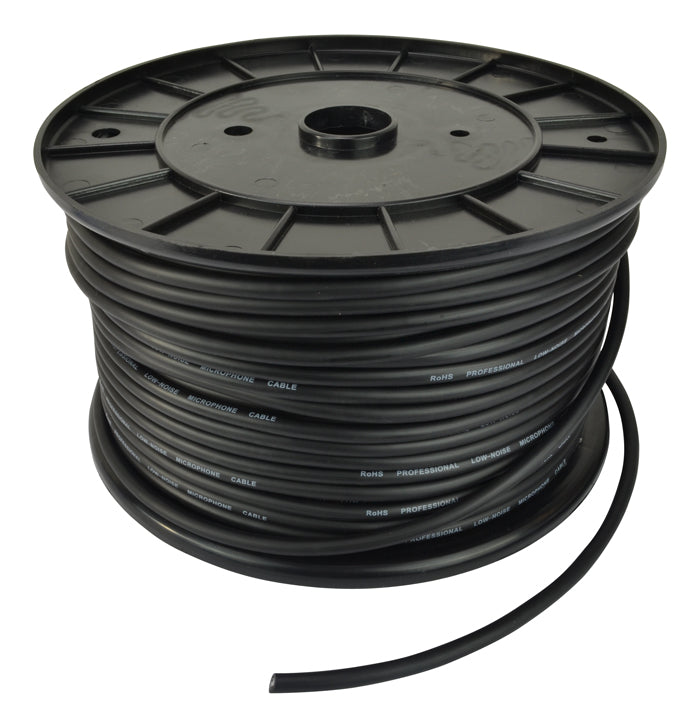 Cable de Micrófono en Rollo (Negro, 100m)