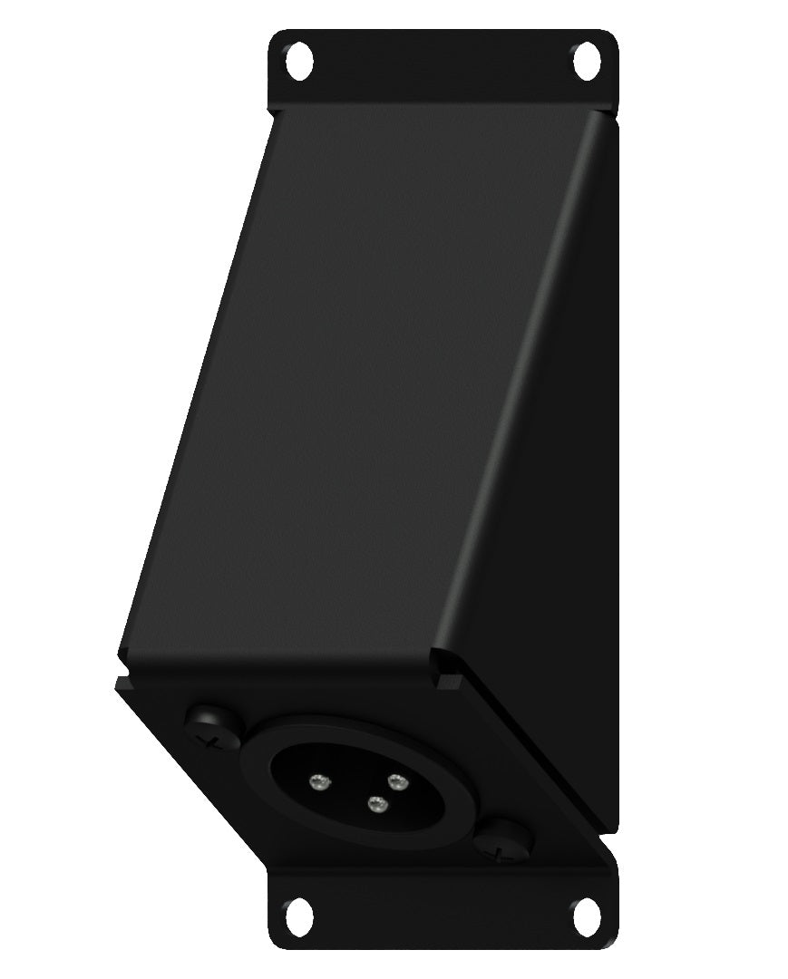 Caymon CASY124 1 plaza, placa angulada 1 x XLR macho 3-pin