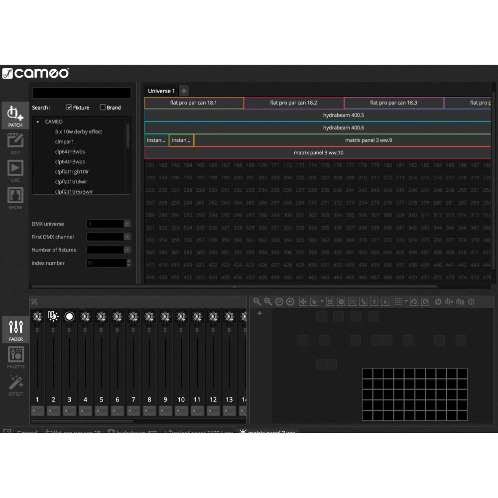 Cameo DVC CUE USB-DMX Interface y Software