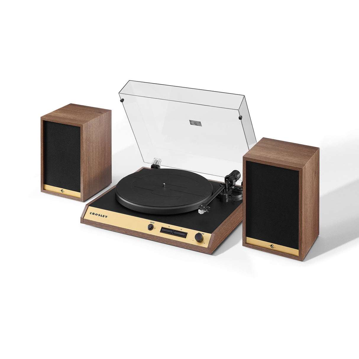 Crosley C72 Turntable with Speakers (Walnut)