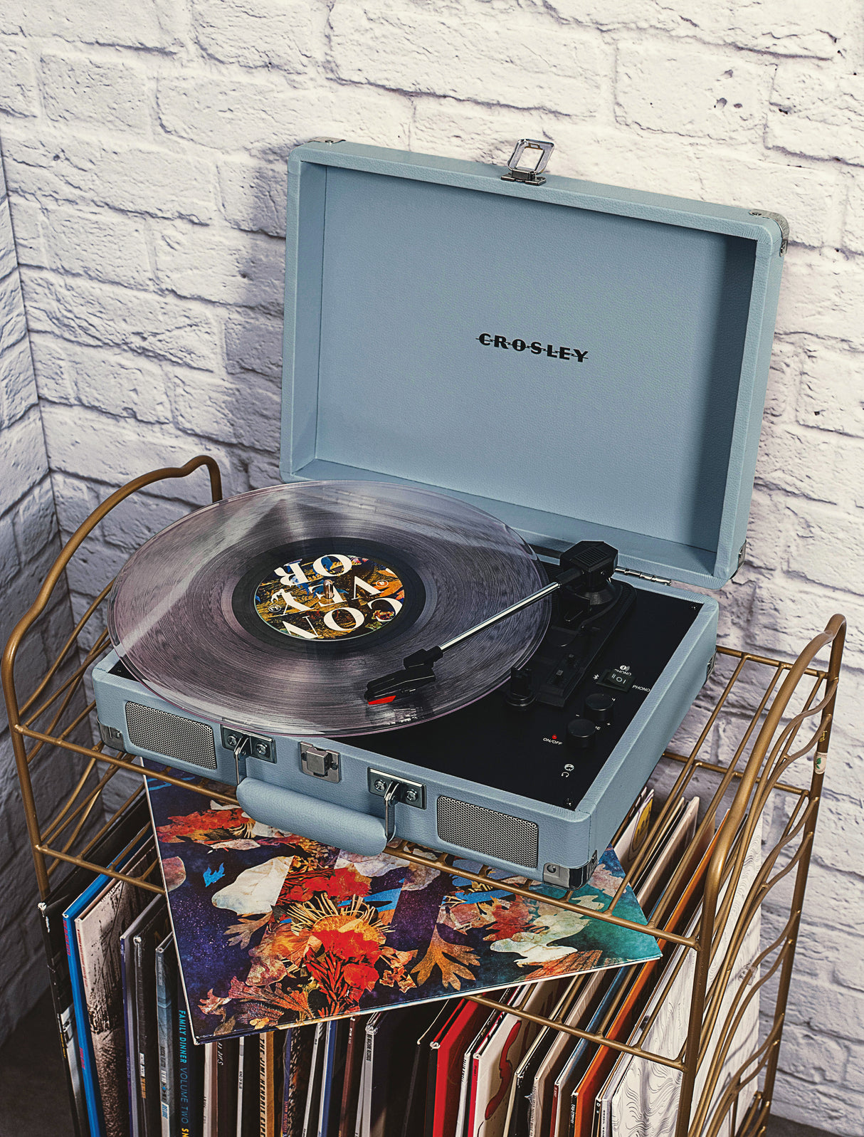 Crosley Cruiser Plus Turntable Two-Way Bluetooth (Tourmaline)