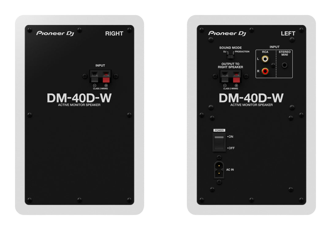 Pioneer DJ DM-40D-W - Monitores de Estudio Activos (Blanco)