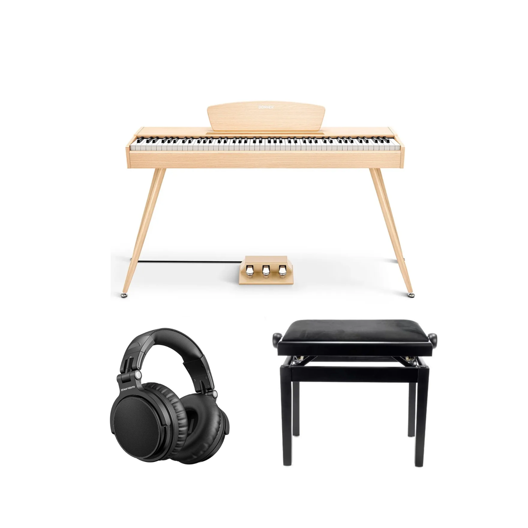 Donner DDP-80 piano digital beige Paquete Completo