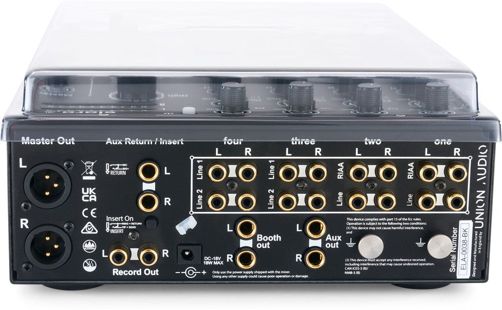 Decksaver Funda protectora cover para Union Audio elara.4
