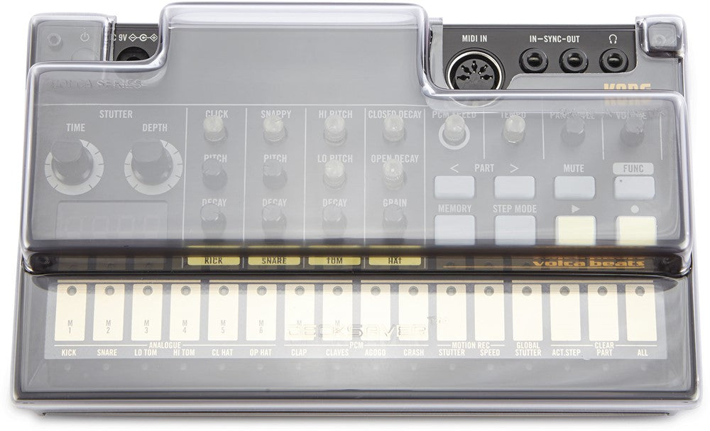 Decksaver Protección cover para Korg Volca Beats, Bass, FM, Teclas & Sample