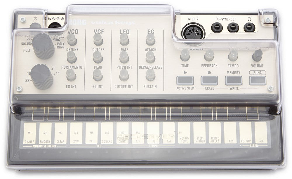 Decksaver Protección cover para Korg Volca Beats, Bass, FM, Teclas & Sample