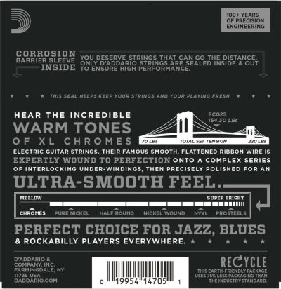 Daddario ECG25 Guitar Strings (Light 12-52)